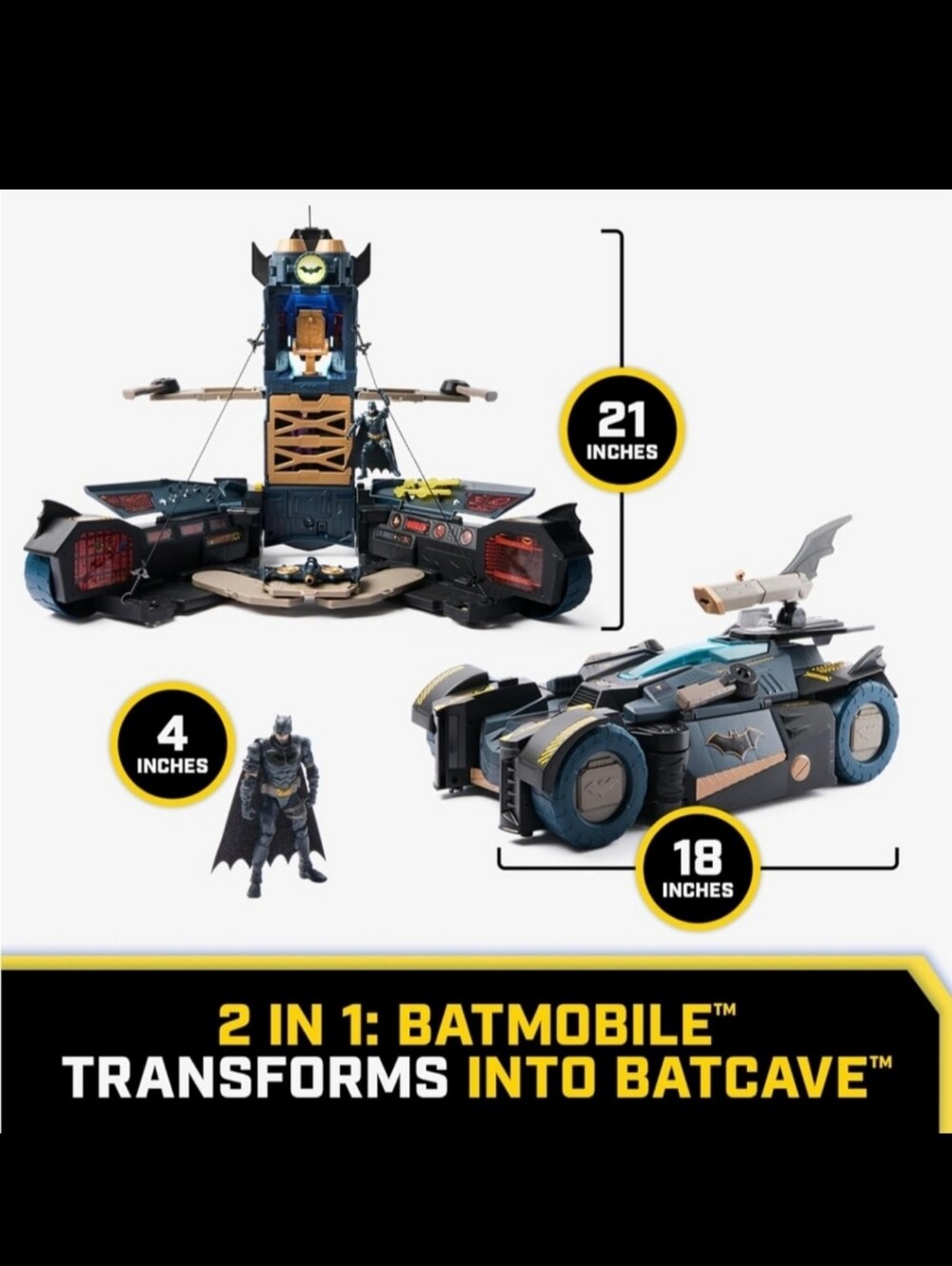 DC Comics Batman Ultimate Transforming Batmobile Playset